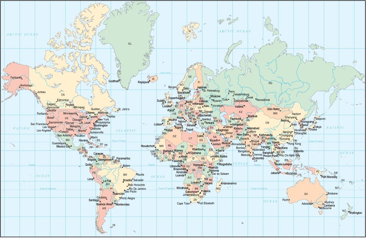 กานาประเทศในโลกแผนที่
